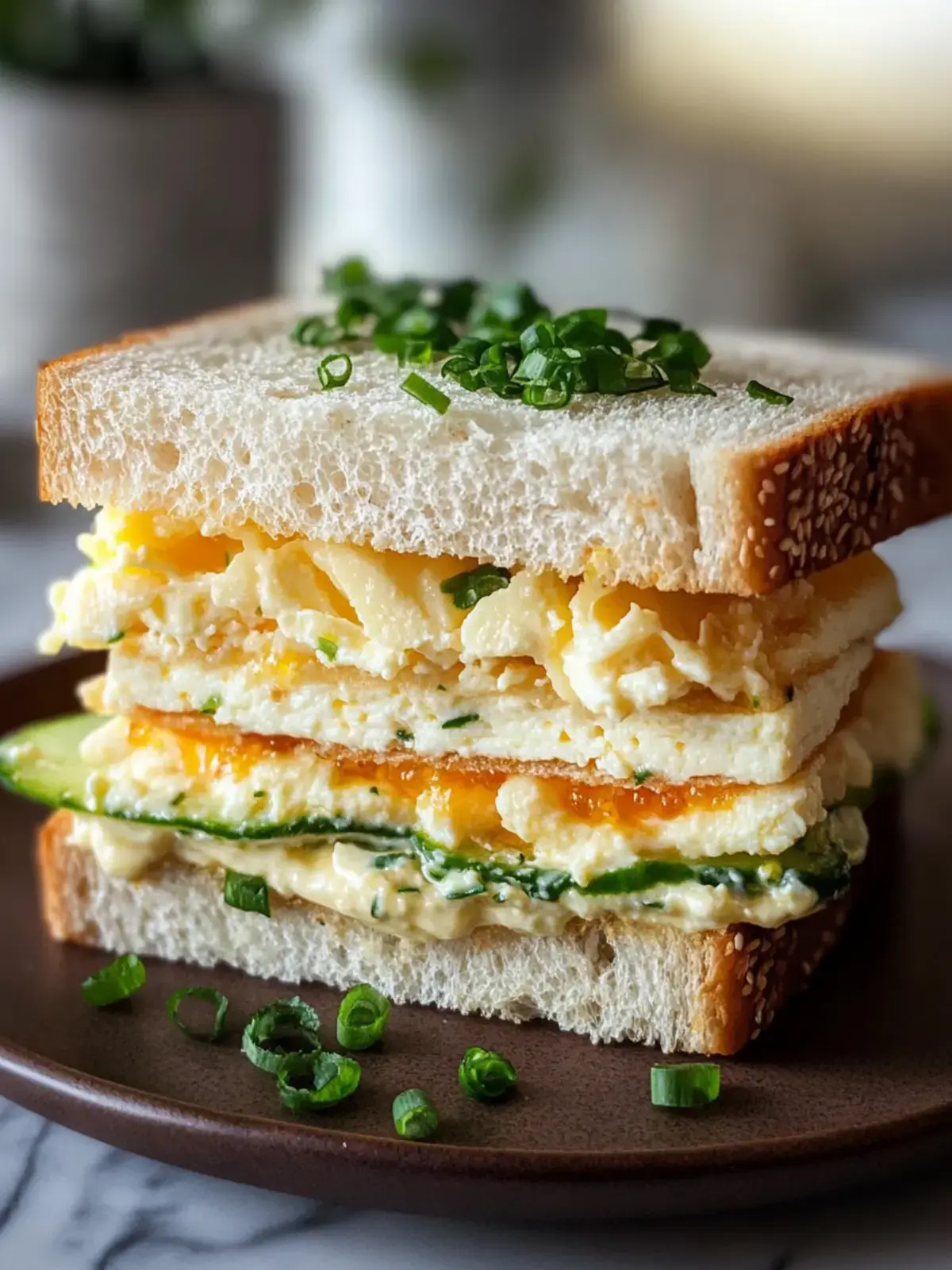 Japanisches Ei Sandwich mit cremiger Mayo