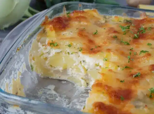 Kohlrabi-Auflauf mit Kartoffeln