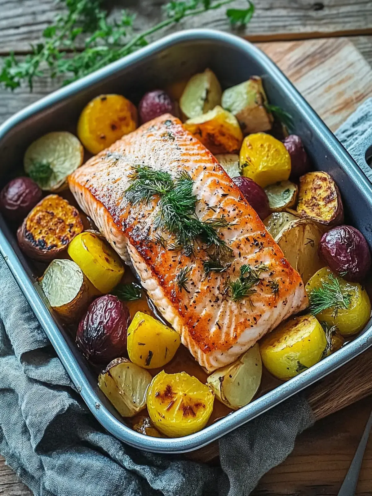 Lachs aus dem Ofen mit Gemüse – Einfach und gesund genießen 2 Lachs aus dem Ofen mit Gemüse