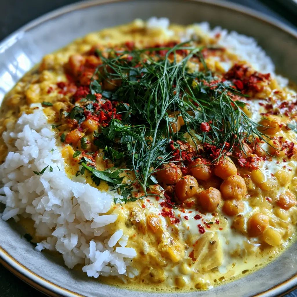 Cremiges Linsen-Kichererbsen-Curry (Vegan) - LNNRW 2 Linsen-Kichererbsen-Curry