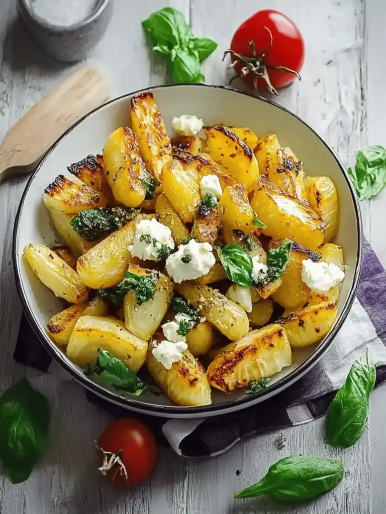 Mediterraner gebratener Kohlrabi