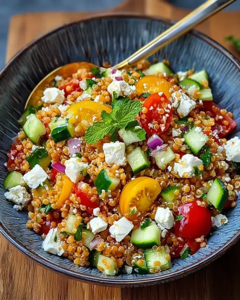 Orientalischer Rote Linsensalat mit Feta