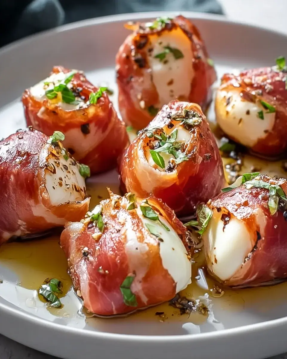Rindfleisch Prosciutto Mozzarella Häppchen