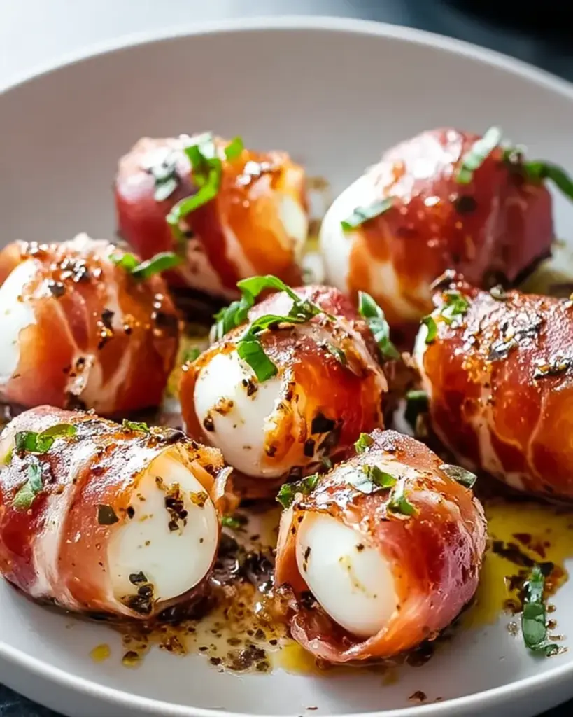Rindfleisch Prosciutto Mozzarella Häppchen