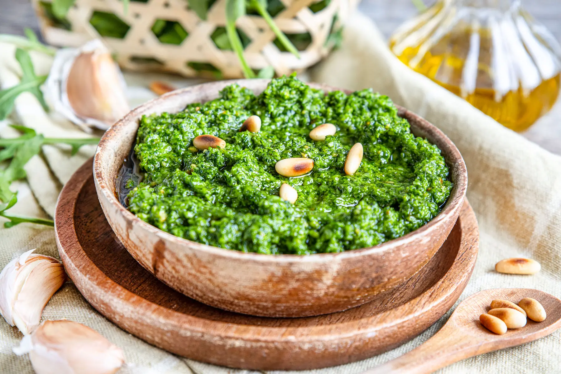 Rucola-Pesto zubereiten
