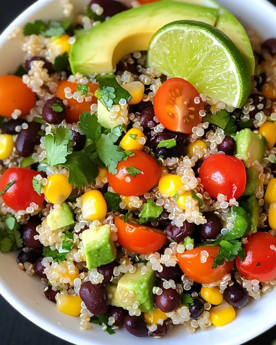 Salade de quinoa mexicaine avec vinaigrette au cumin et au citron vert 2 Salade de quinoa mexicaine avec vinaigrette au cumin et au citron vert