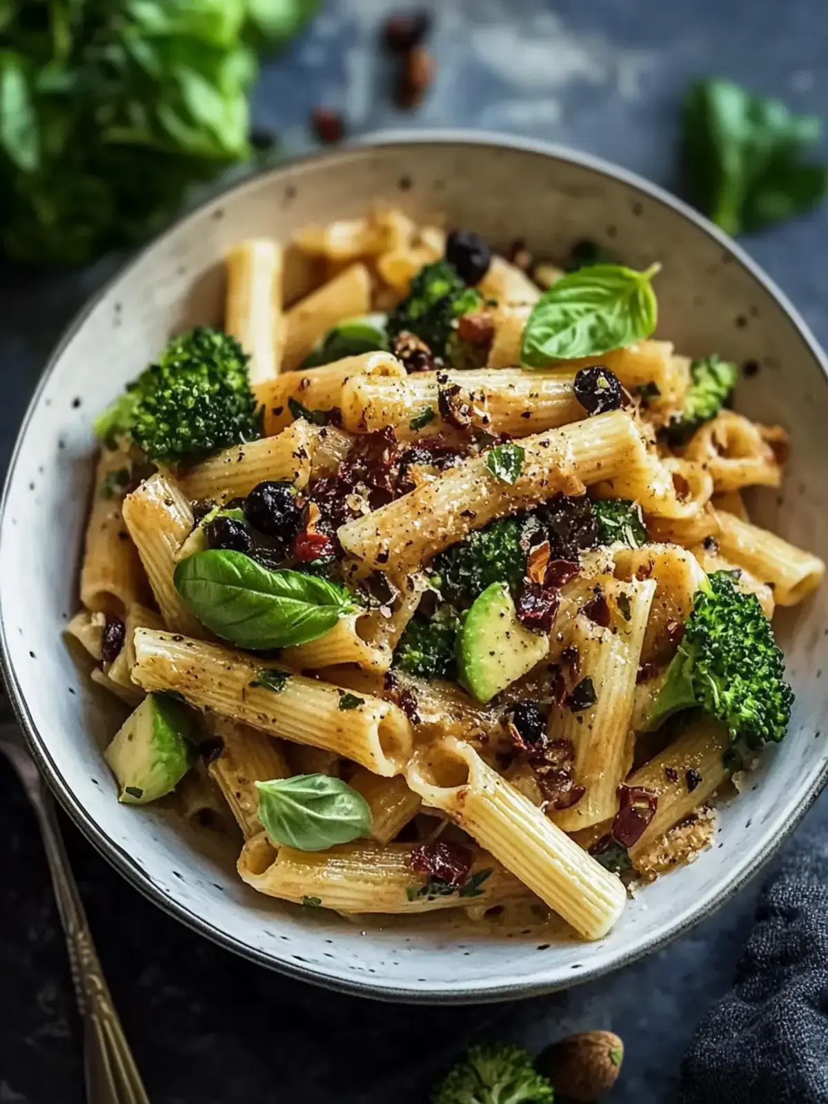 Vegane Pilz-Brokkoli-Pasta für ein einfaches, gesundes Abendessen 2 Vegane Pilz-Brokkoli-Pasta