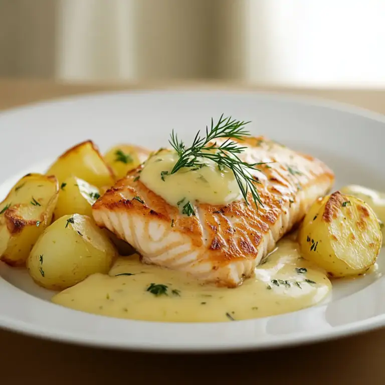 Zarter Lachs Auflauf mit Kartoffeln