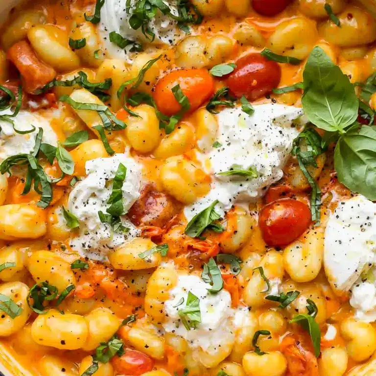 cremige Tomaten Gnocchi Burrata