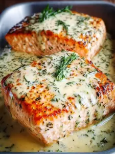 Cremiges Lachsfilet aus dem Ofen