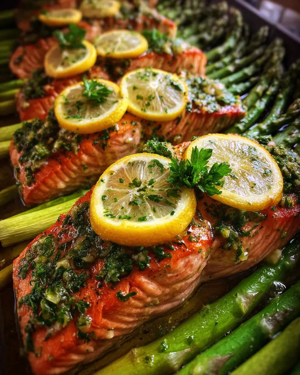 Würziger Ofen-Lachs mit grünem Spargel 2 würziger ofen lachs grüner spargel