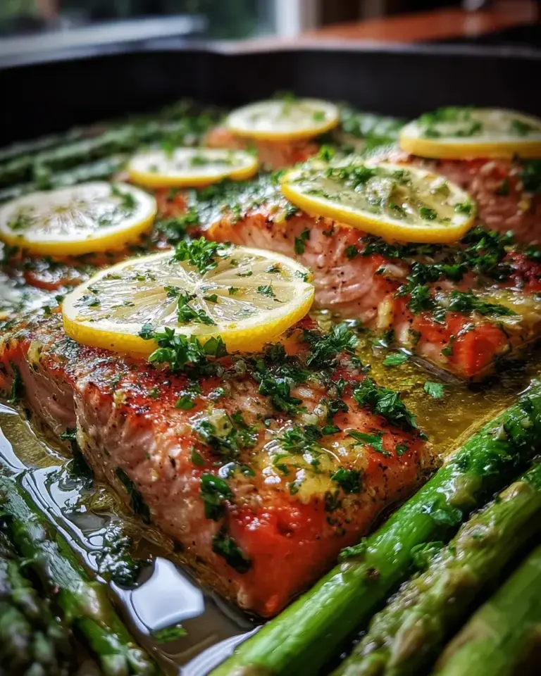 würziger ofen lachs grüner spargel