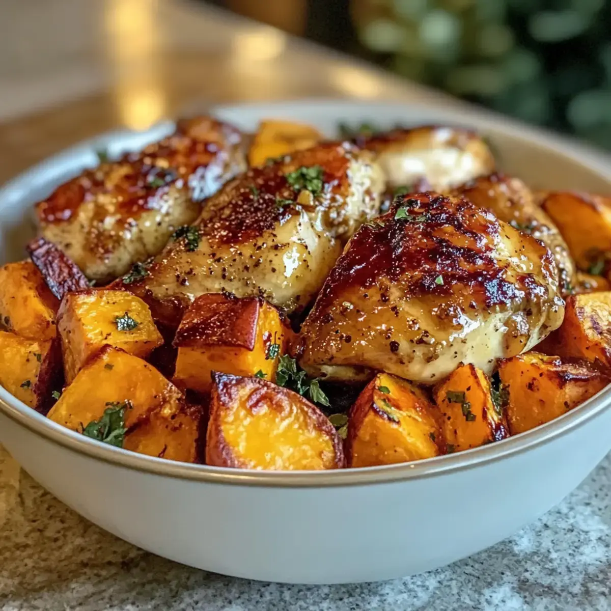 Einfache Ahorn-Dijon-Hühnchen-Schüssel Rezept – Komfortabel und lecker 2 Ahorn-Dijon-Hühnchen-Schüssel Rezept