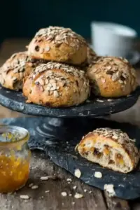 Brötchen und Frühstücksei aus der Heißluftfritteuse