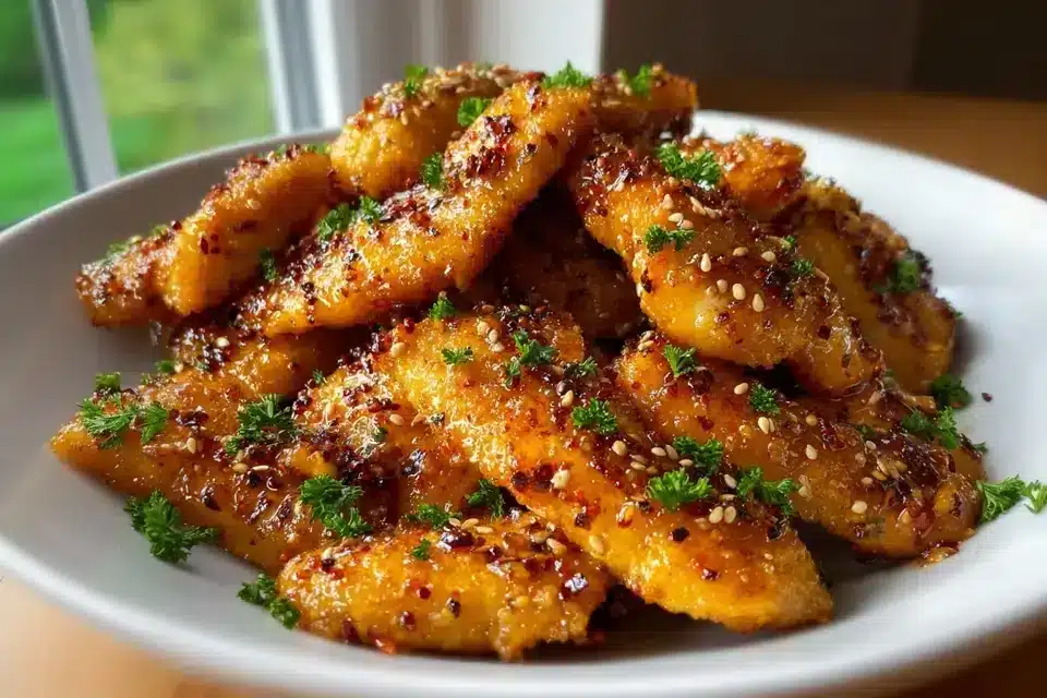 Airfryer Honig Butter Knoblauch Hähnchen