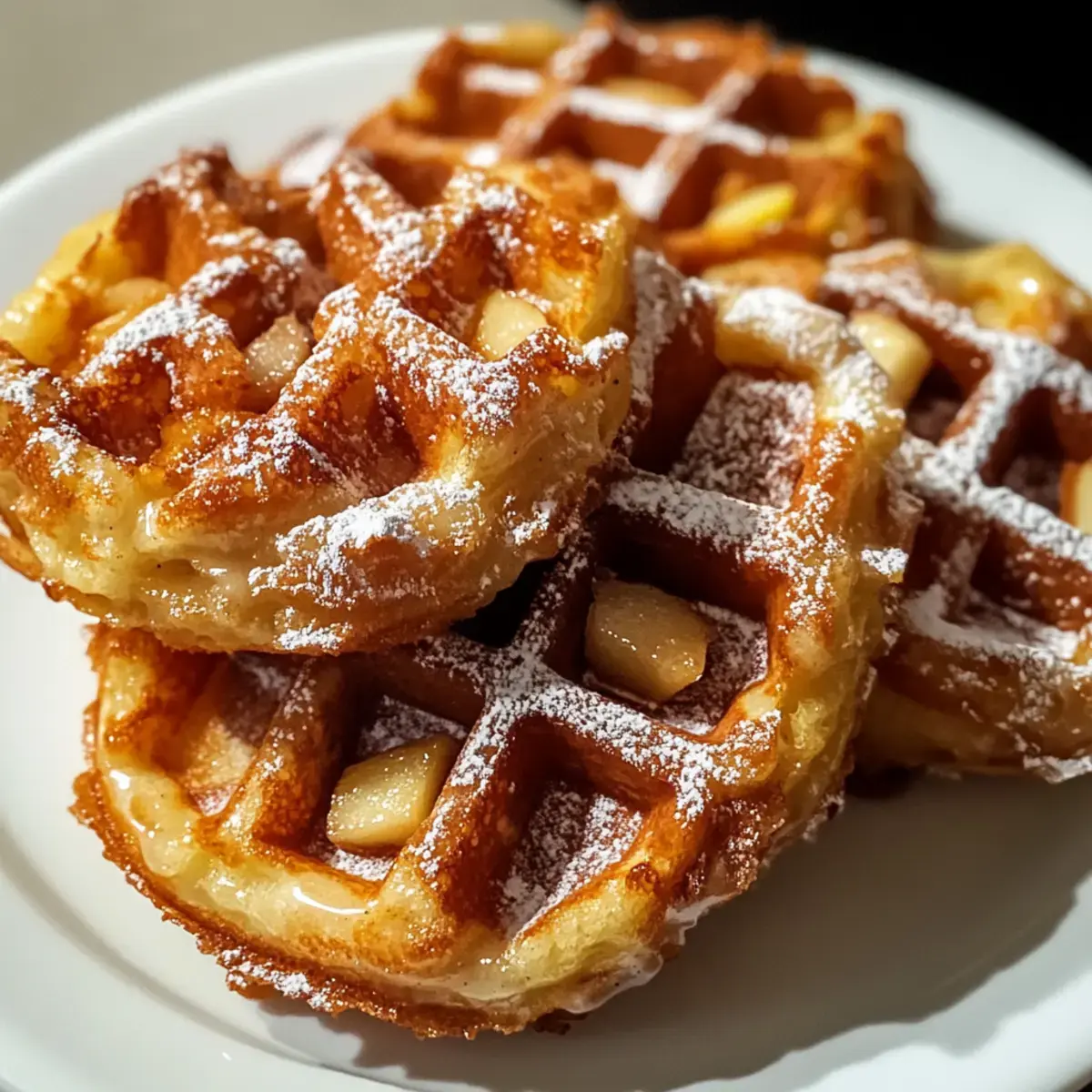 Apfelstrudel Waffel Donuts – Ein leckerer Genuss 2 Apfelstrudel Waffel Donuts