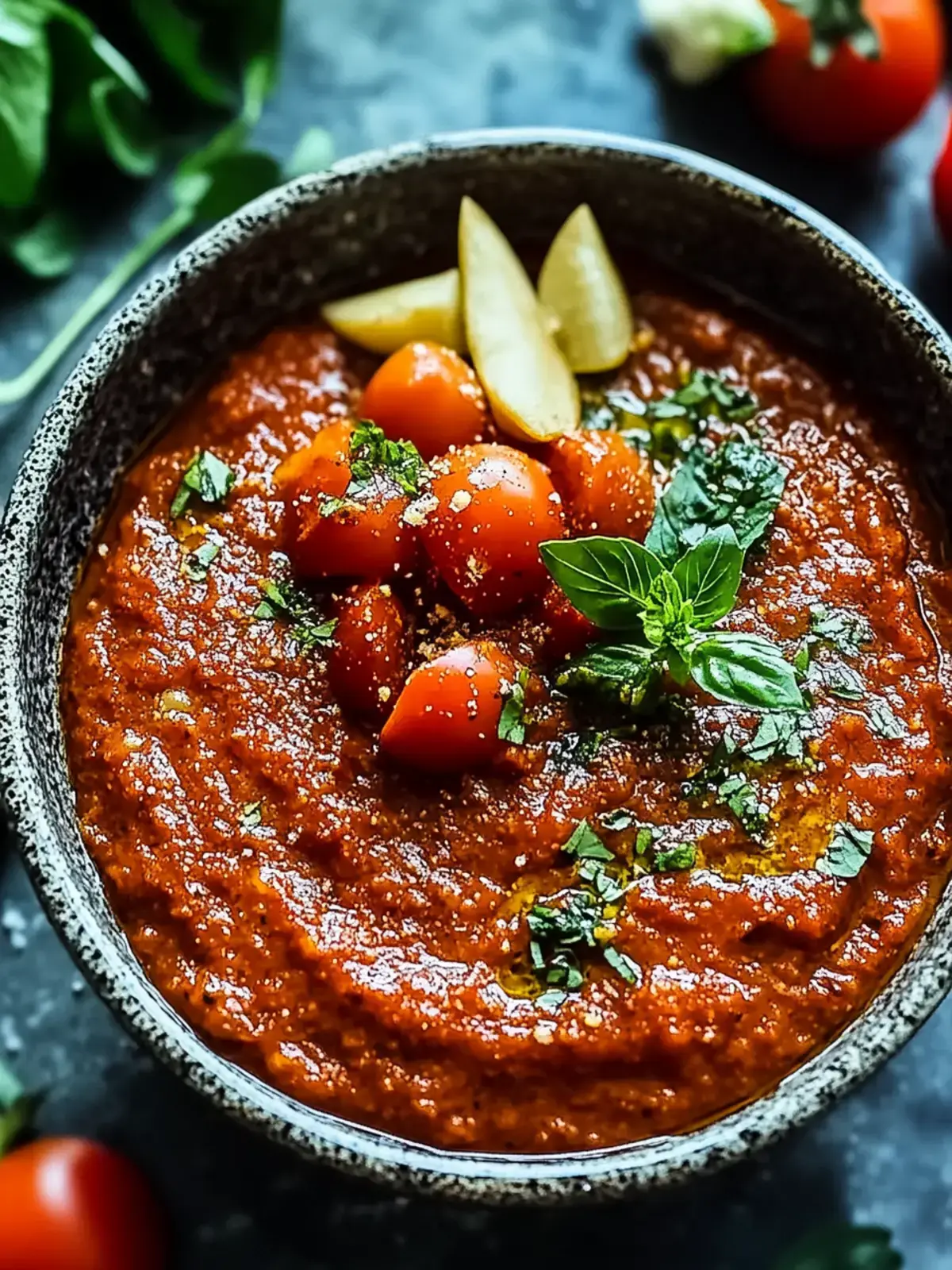 Auberginen Tomatendip marokkanisch