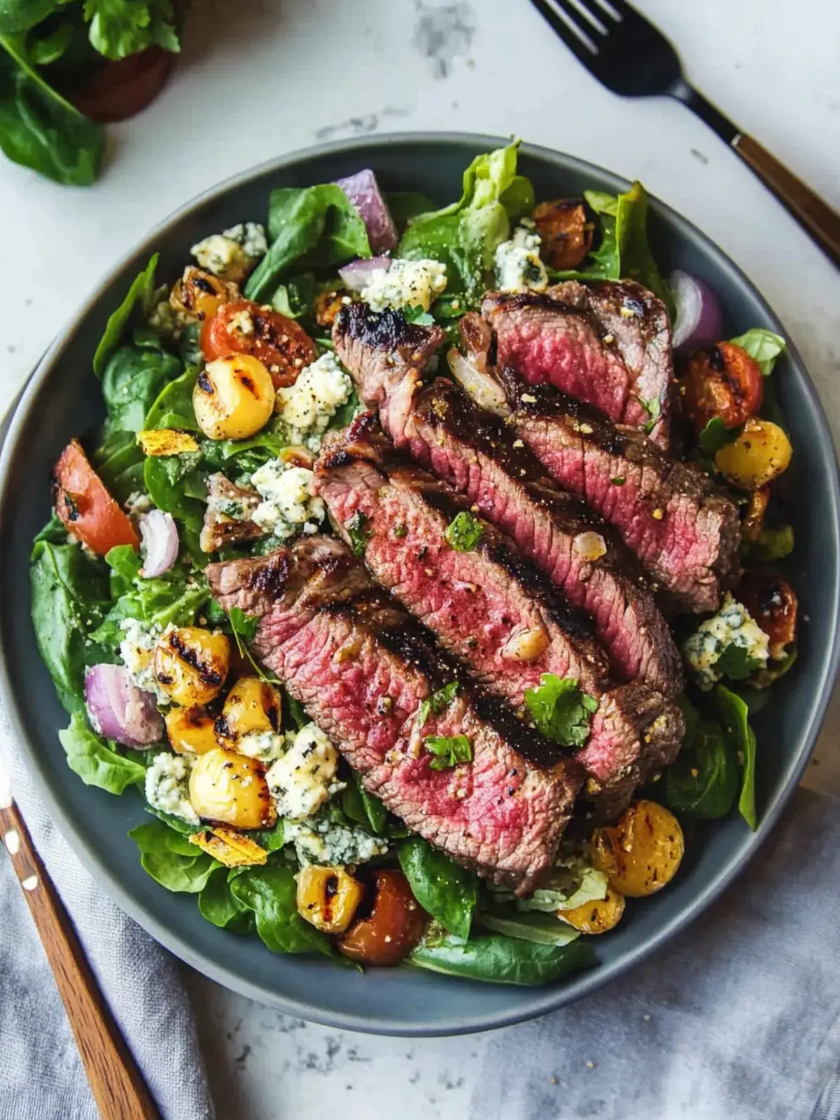 Balsamico Steak Gorgonzola Salat