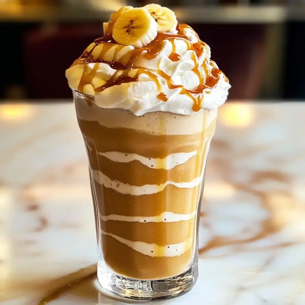 Bananen-Karamell-Frappé