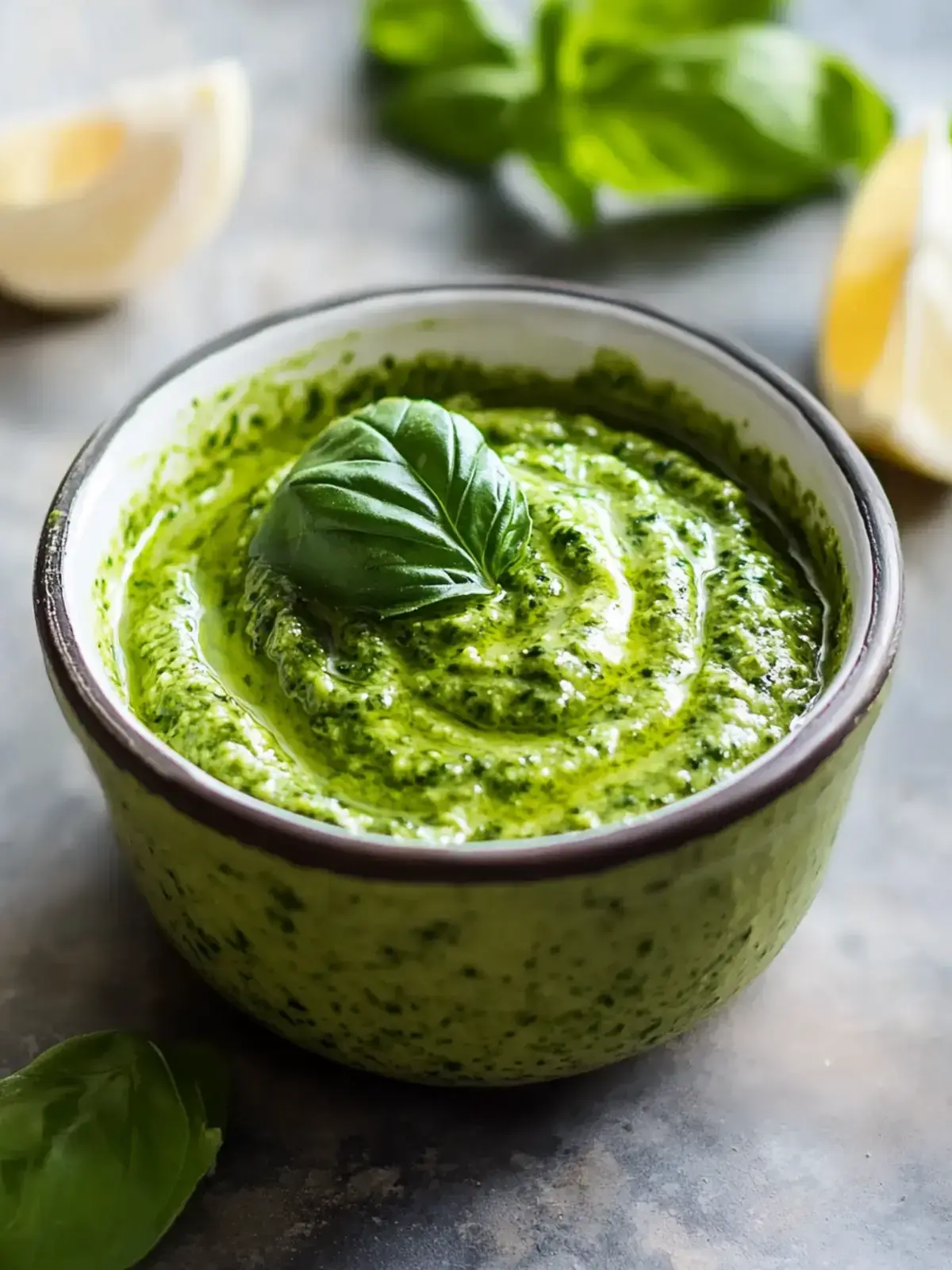 Basilikum Pesto Aioli Rezept