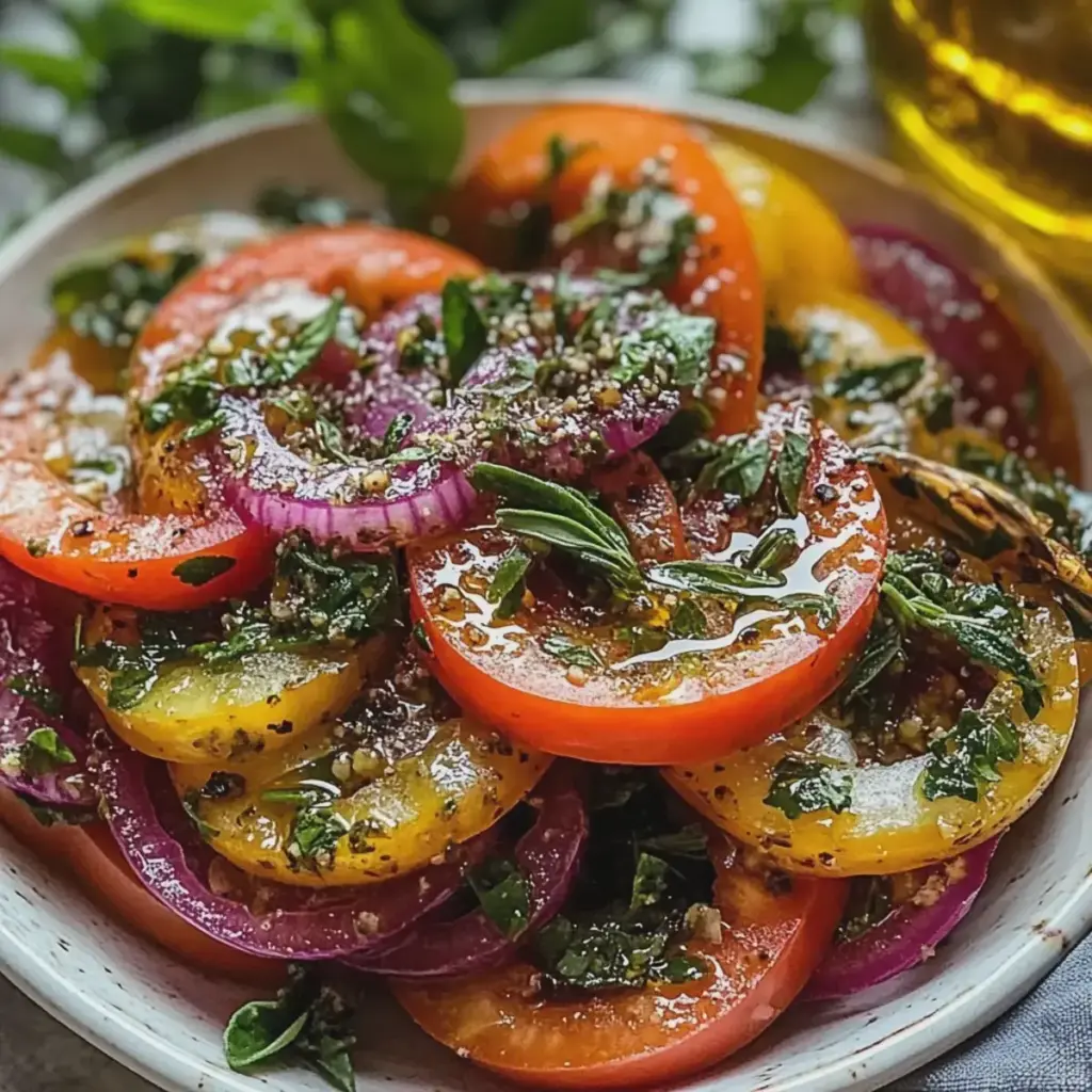 Basilikum Tomatensalat