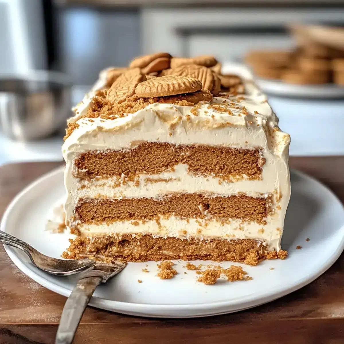 Biscoff Kühlschrankkuchen