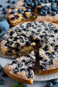 Saftiger Klassischer Blaubeerkuchen