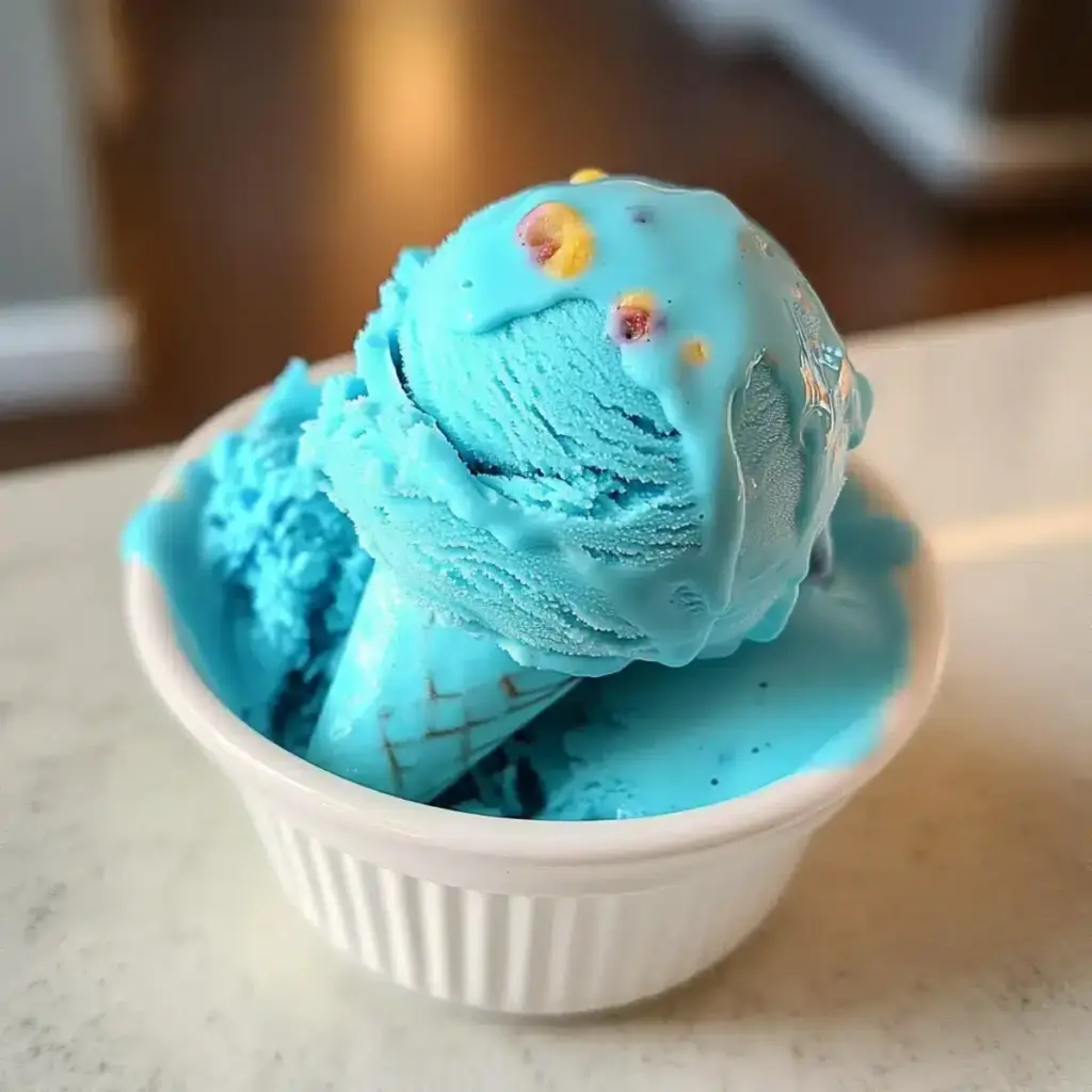 Blaue Mond Eiscreme