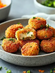 Knusprige Brokkoli-Nuggets mit Käse und Haferflocken