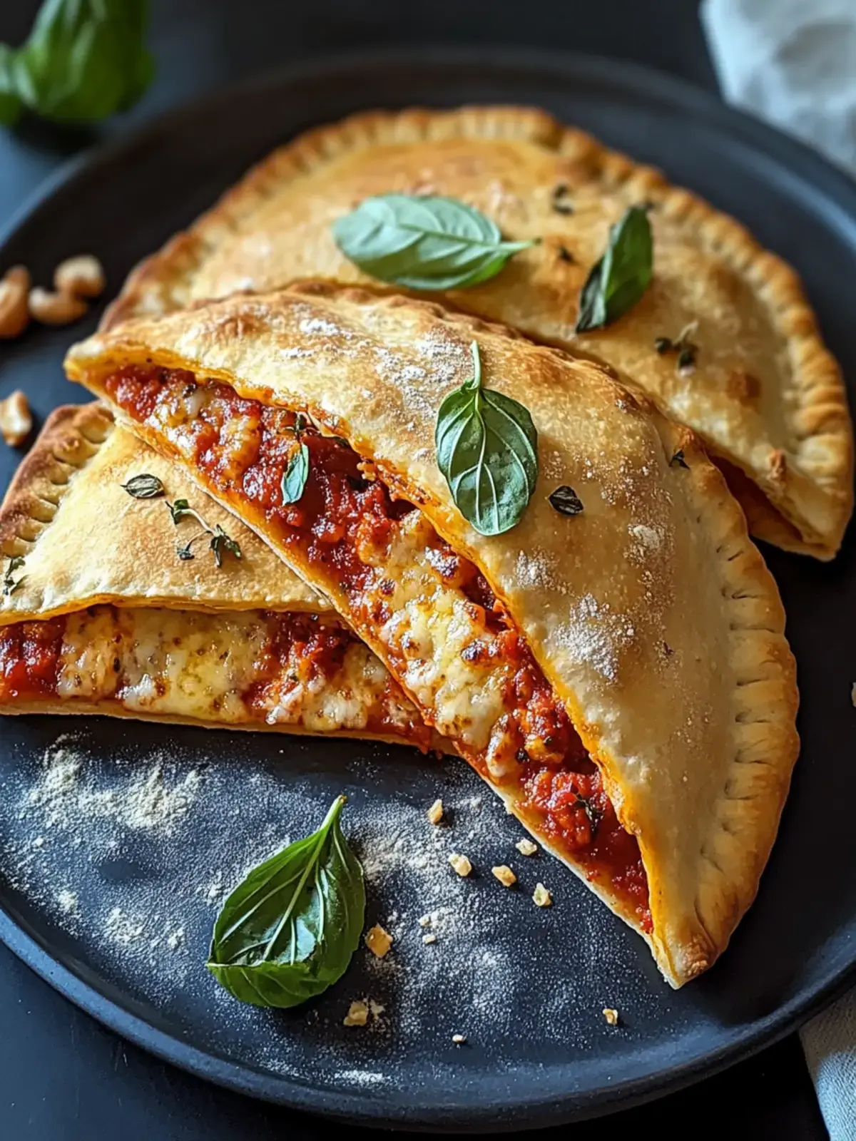 Knusprige Calzone aus der Heißluftfritteuse für schnelle Freude 2 Calzone aus der Heißluftfritteuse