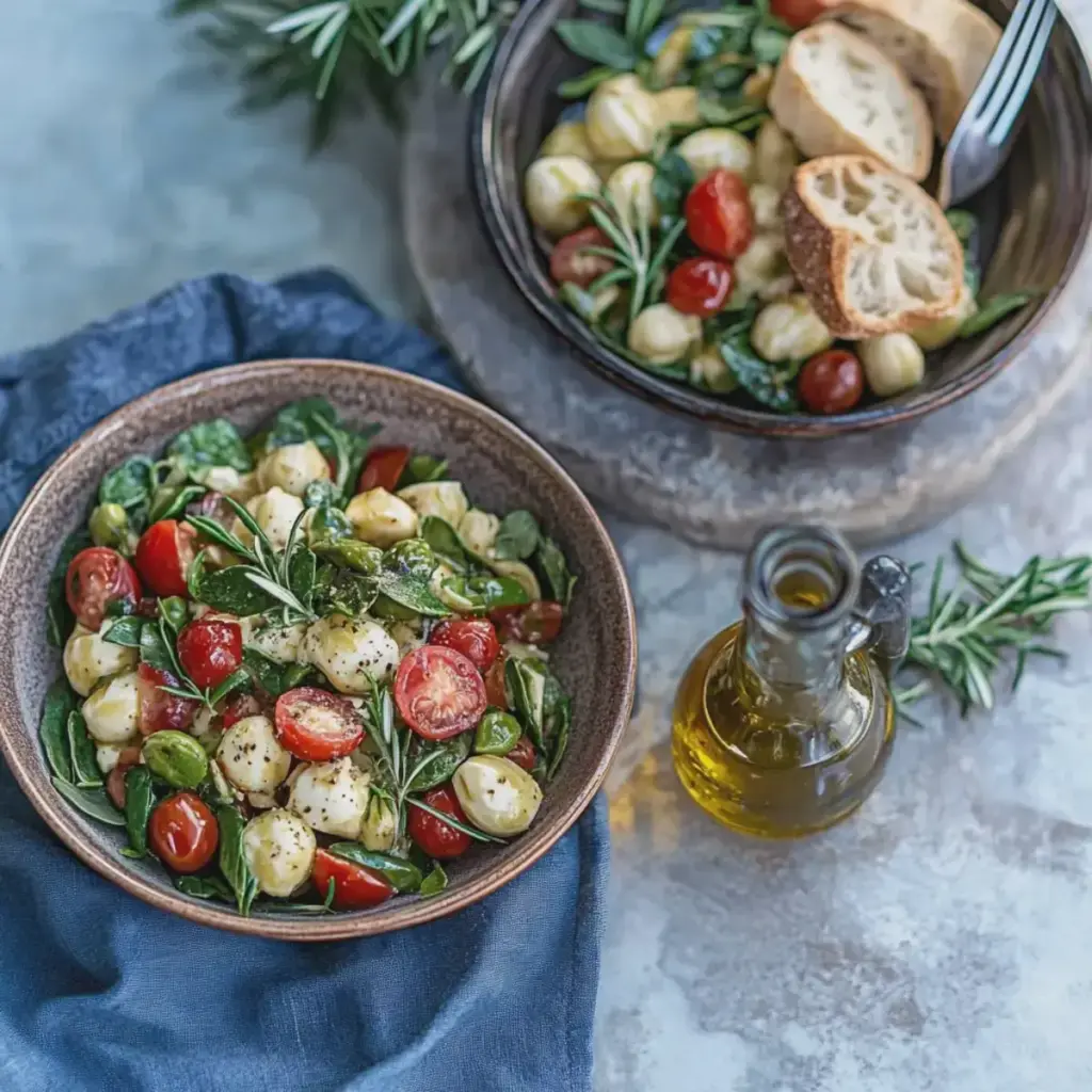 Caprese Salat mit Spargel