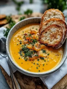Cremige Cheddar Knoblauch Kräuter Kartoffelsuppe