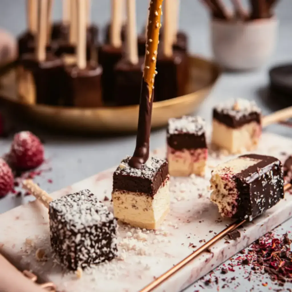 Cheesecake Sticks mit Schokolade