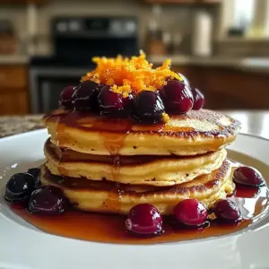 Cranberry Orange Ricotta Pfannkuchen