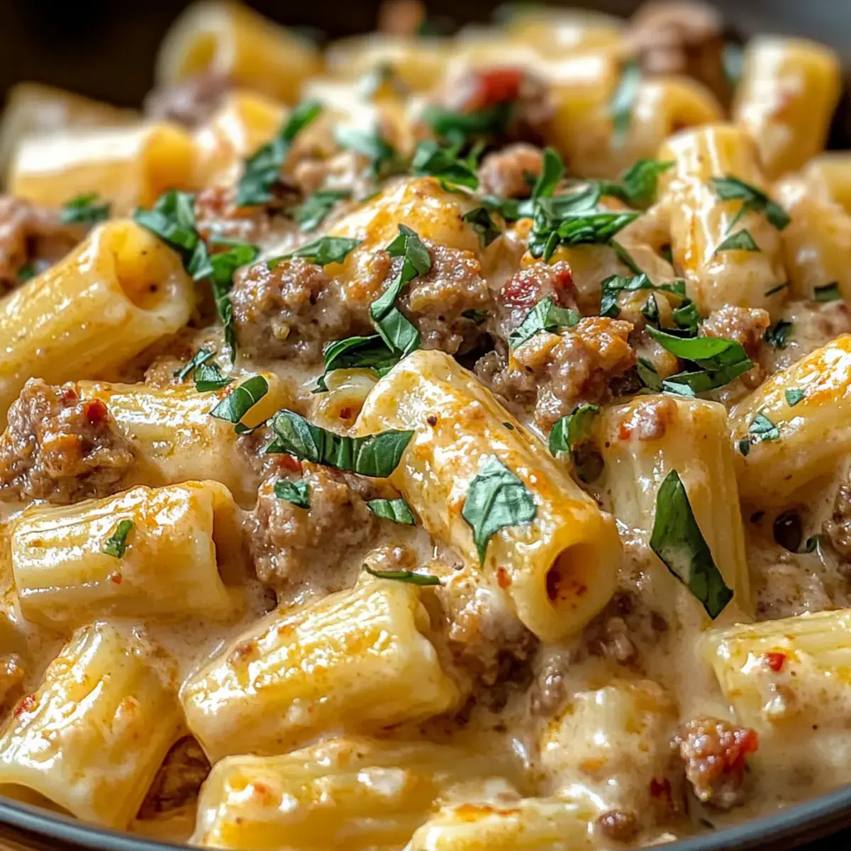 Cremige Italienische Würstchen Rigatoni - Ein köstliches Rezept 2 Cremige Italienische Würstchen Rigatoni