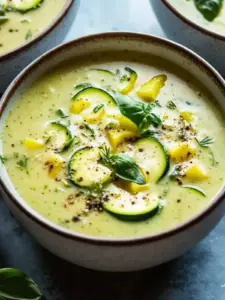 Cremige Zucchinisuppe