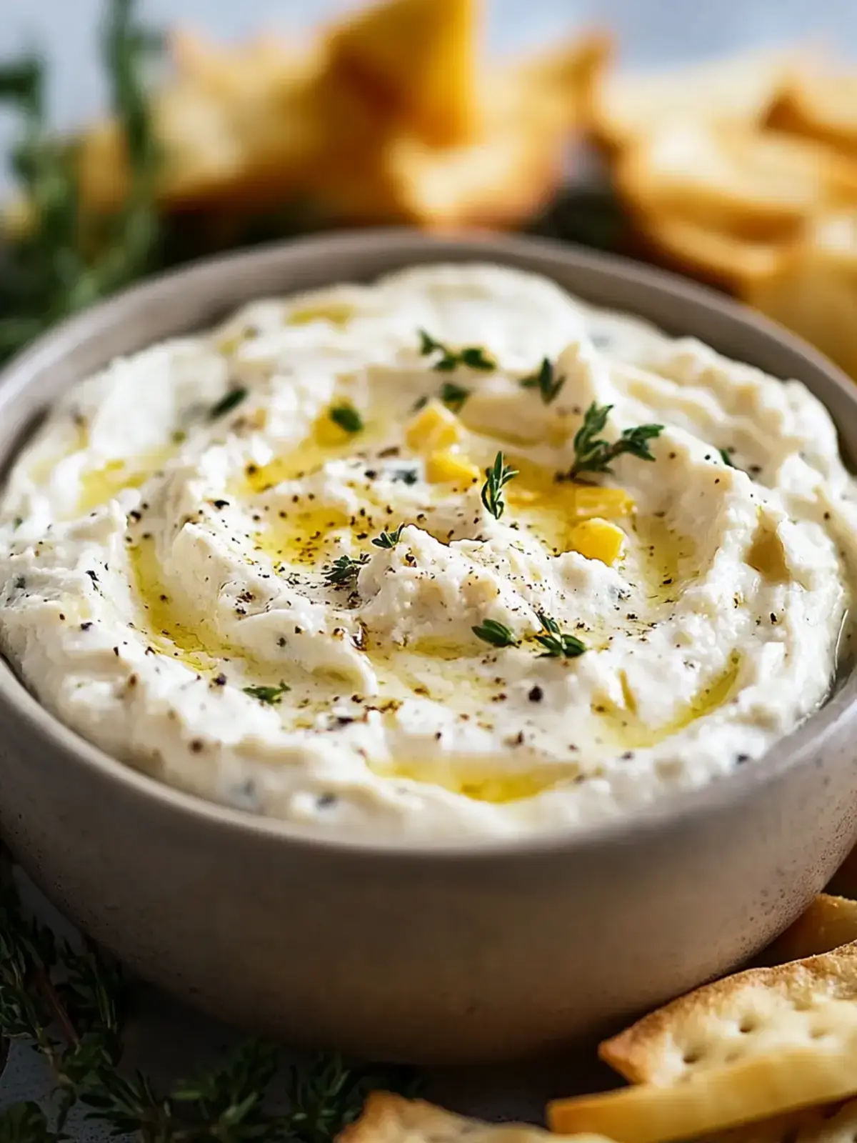 Cremiger Knoblauch Parmesan Dip