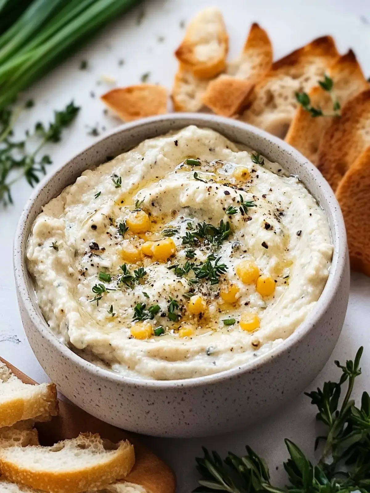 Cremiger Knoblauch Parmesan Dip