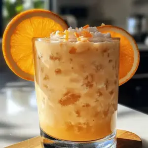 Cremiger Kokosnuss-Orange-Genuss