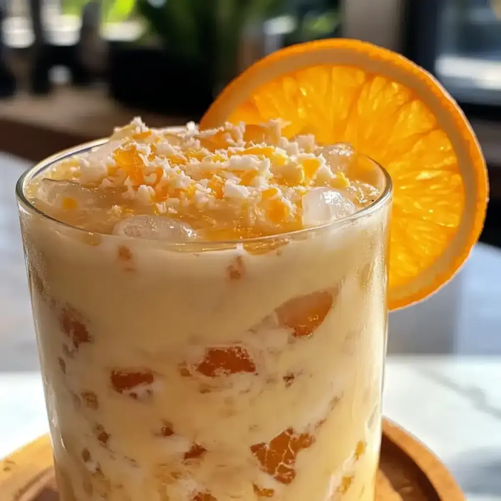 Cremiger Kokosnuss-Orange-Genuss