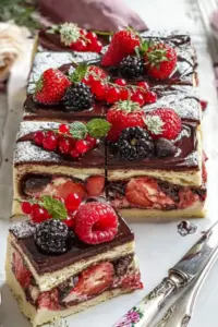 Donauwelle mit Erdbeeren