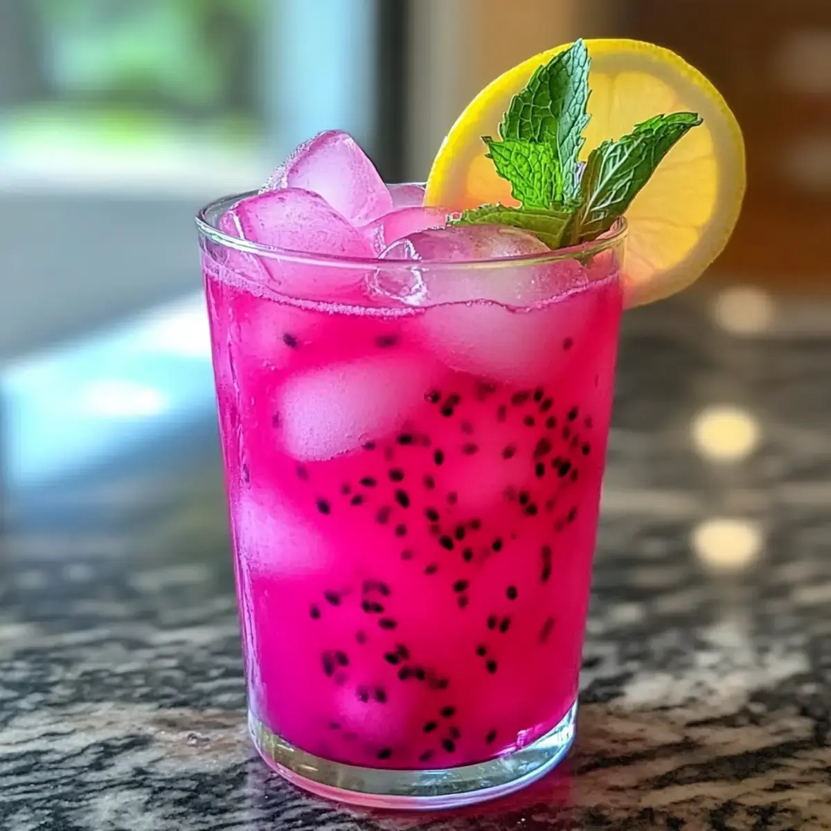 Erfrischende Drachenfrucht Limonade für perfekten Sommergenuss 2 Drachenfrucht Limonade