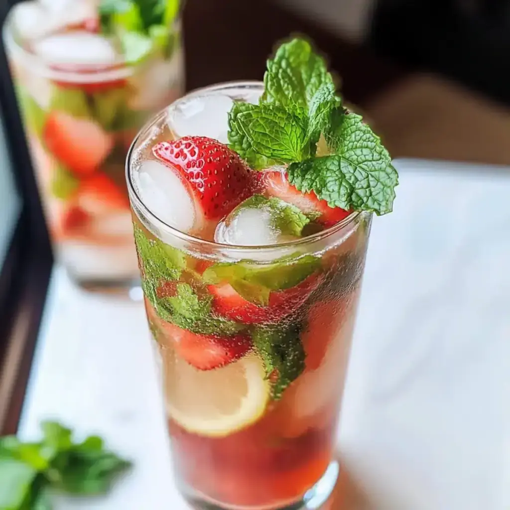 Erdbeer-Mojito-Mocktail