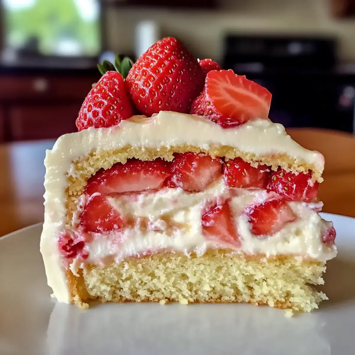 Erdbeerpudding-Delight-Kuchen