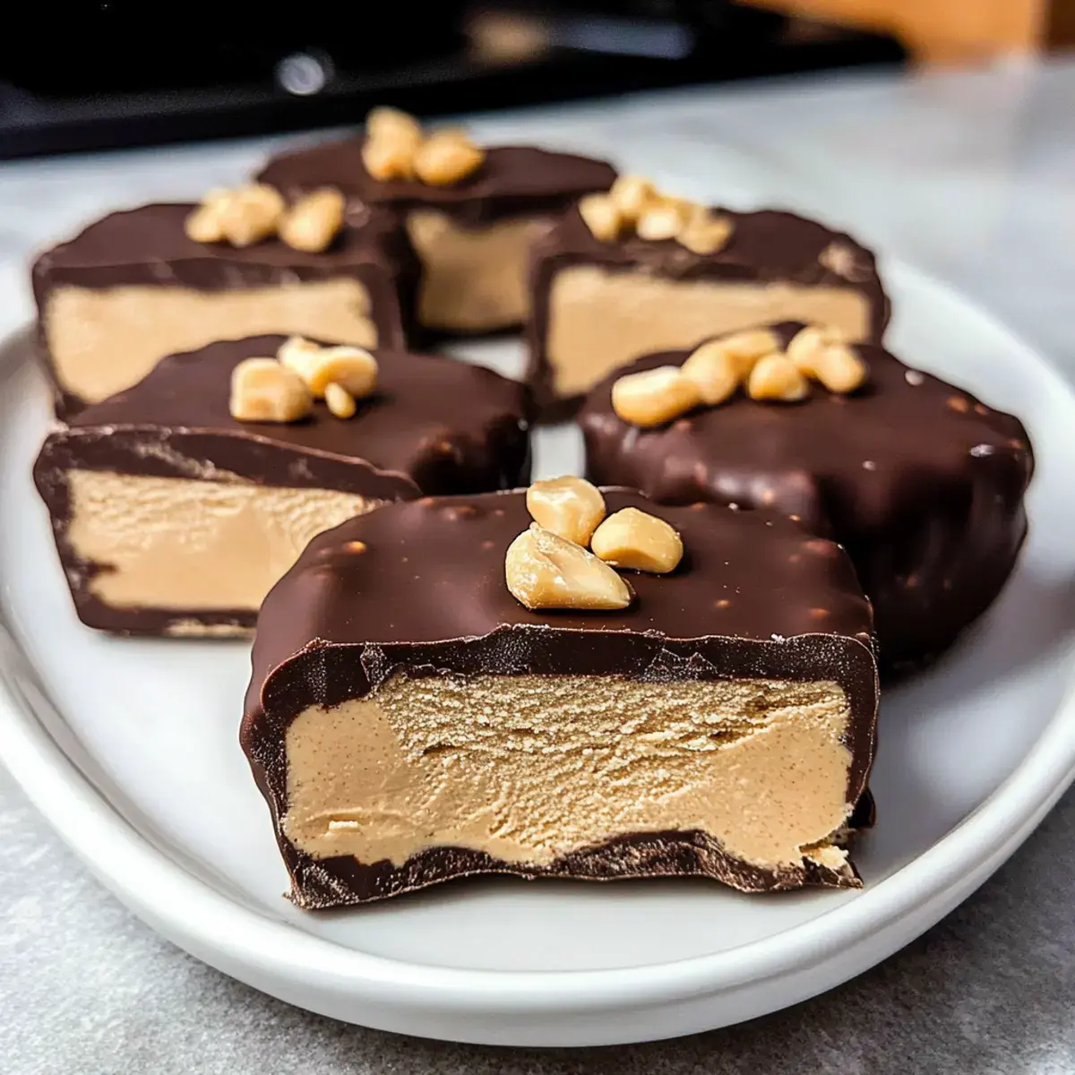 Erdnussbutter gefrorene Joghurt Riegel – lecker und einfach 2 Erdnussbutter gefrorene Joghurt Riegel