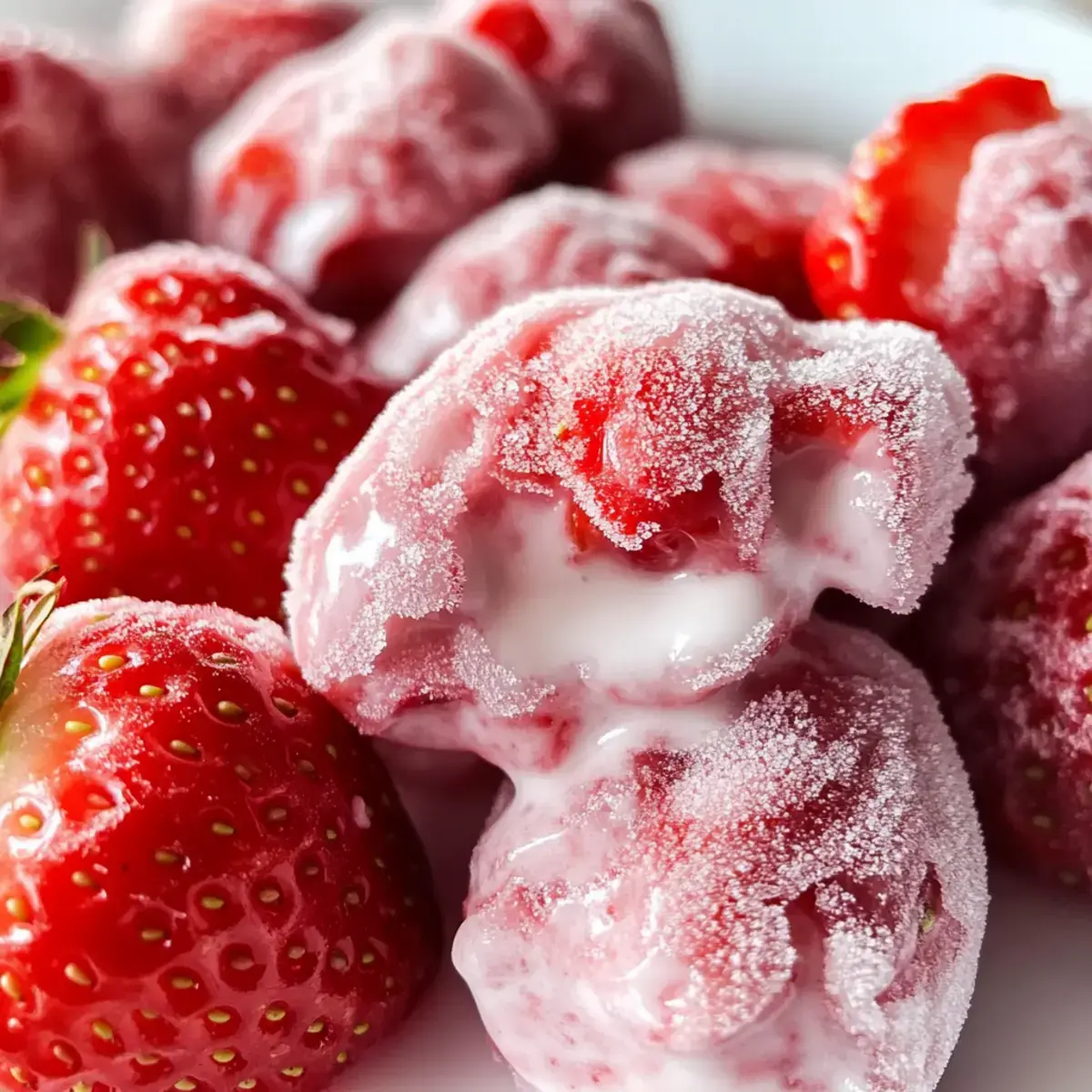 Gefrorene Erdbeer-Joghurt-Cluster – Ultimate gesunde Snacks 2 Gefrorene Erdbeer-Joghurt-Cluster