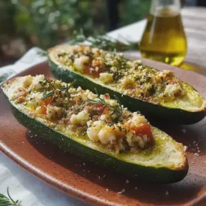 Gefüllte Zucchini mit Feta