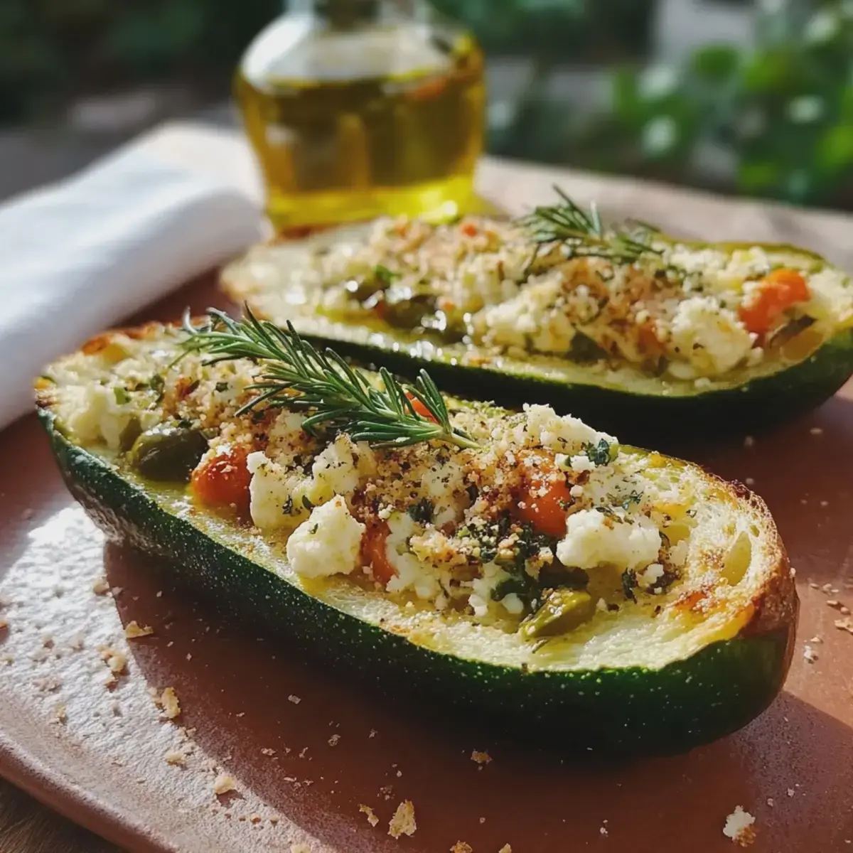 Gefüllte Zucchini mit Feta
