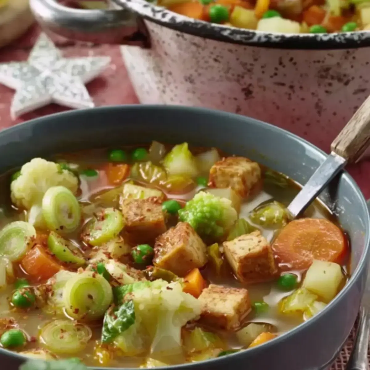 Gemüseeintopf mit Tofu