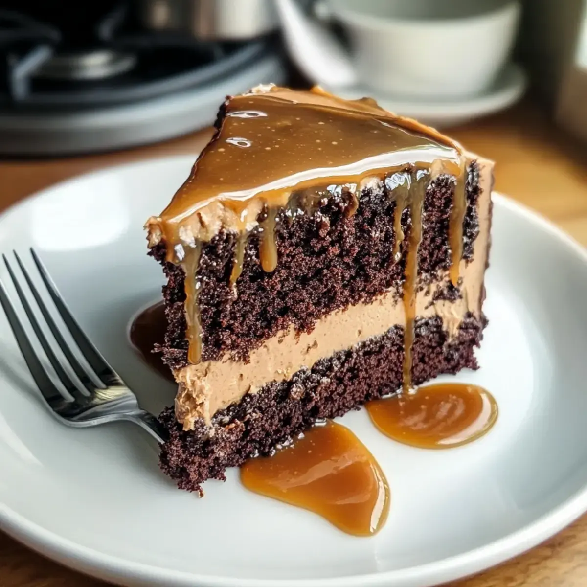 Gesalzene Karamell-Espresso-Schokoladenkuchen – Ein verführerisches Dessert 2 Gesalzene Karamell-Espresso-Schokoladenkuchen